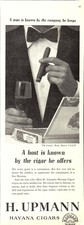 Vintage 1959 Advert 'H UPMANN'