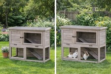 Double wooden Rabbit or Guinea