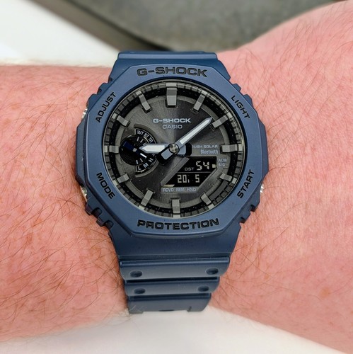 Casio shock blue - g-shock,