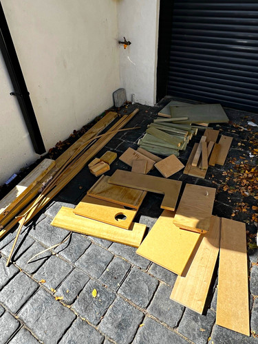 Job lot wood - lot, of