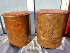 PAIR VINTAGE BENT WOOD GALLEON