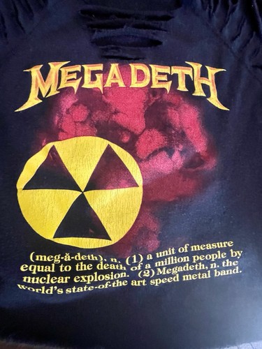 Vintage 1987 megadeth nuclear - 1987,