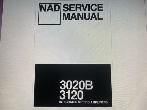 Nad 3020b service - nad,