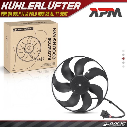 Fan engine cooling radiator