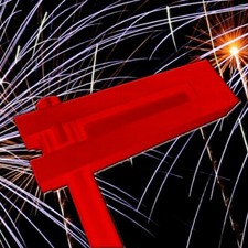 Football Ratchet, rattle - grogger - noisemaker - knarre - clapper, Large