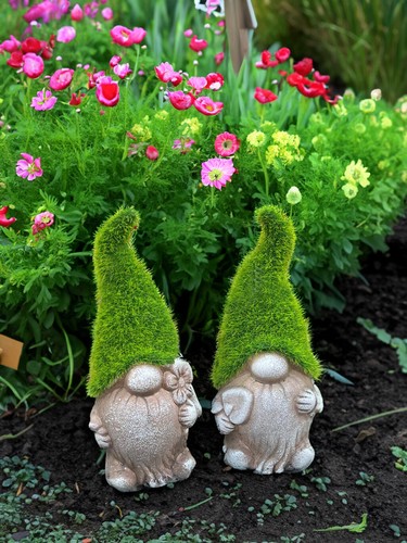 2pcs flocked garden gonk gnome - garden,