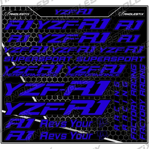 Yamaha yzf tank decals - yzf-r1,