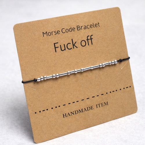 Morse code off bracelet - morse,