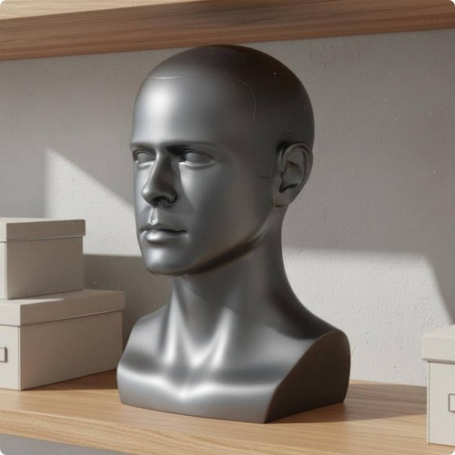 Male mannequin head life - male,