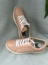 Moda In Pelle Leather Dust Pink Women Trainers 