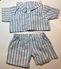 Build bear blue white stripe - blue,