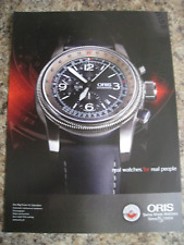 ORIS SWISS MADE WATCHES BIG CROWN X1 CALCULATOR CHRONOGRAPH ADVERT A4 SIZE F15