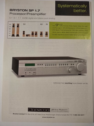Bryston preamplifier - bryston,