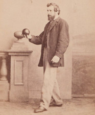 Victorian CDV Photo Man Lawn Bowling Ball Adam Diston Cupar Fife Scotland