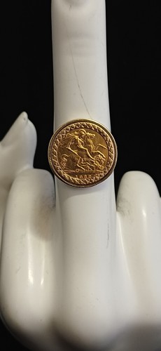 1982 half sovereign ring with - half,