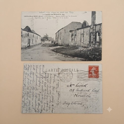 Wwi real photo postcard - real,