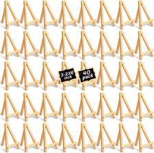 40 Pack 6 Inch Natural Wooden
