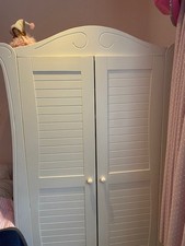 Tutti Bambini Marie Wooden Children’s Nursery Furniture White Gloss Wardrobe