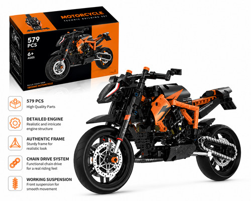 579pcs racing motorcycle - 1:8,