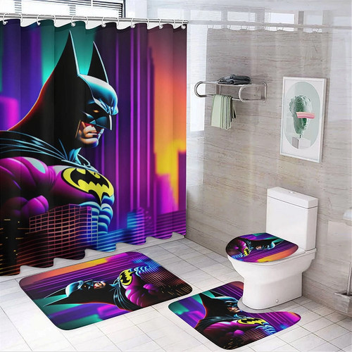 Bathroom decor batman cartoon - bathroom,