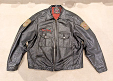 Indian Motorcycle Leather Police Jacket Made in the USA Size XL
