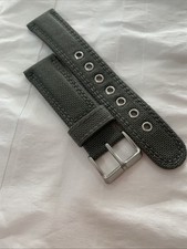 Genuine Citizen 22mm Green Canvas Watch Strap For AT2100-09E Military Watches