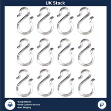 1.7 Inch Clear Plastic Hooks
