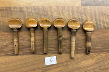 Antique 19th.C. Boxwood Violin Pegs, or Antique Banjo pegs (6 pegs)
