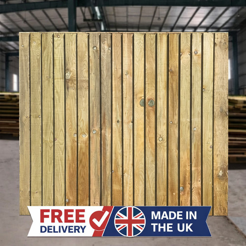 Feather edge timber fence - feather,