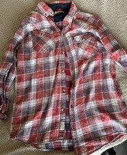 Red Long Sleeve Triple 5 Soul Lumber Jack Shirt Vintage, Size L