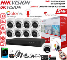 HIKVISION CCTV SECURITY SYSTEM 5MP AUDIO MIC CAMERA ColorVu Outdoor Night Vision
