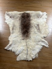 Real Deer Skin Throw Genuine Leather Deer Pelt Deer Fur Natural Color Deer Fur