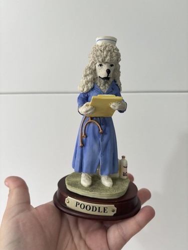 Vintage poodle nurse - poodle, figurine