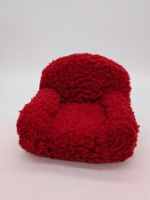 1960's vintage fur fabric red