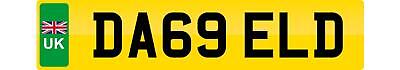 Personal number plate da69 eld - plate,