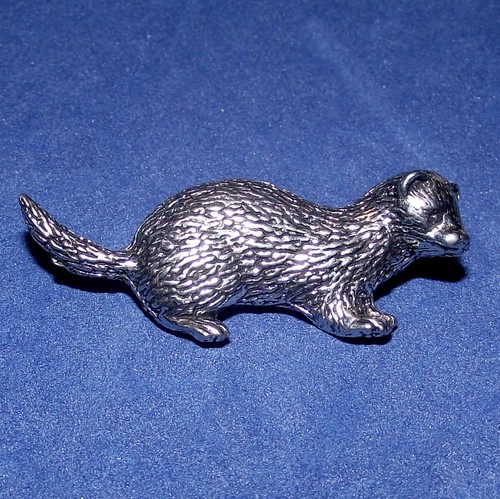Pewter stoat weasel mink - weasel,