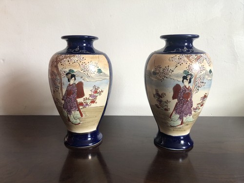 Pair antique meiji - of,