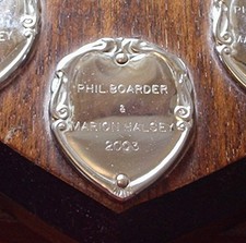 ENGRAVING ENGRAVED SHIELD PLAQUE 20 LETTERS SPORTS ANNUAL TROPHIES