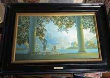 Maxfield Parrish Daybreak 1923 House of Art 22.5" x 15"original Ebonised Frame