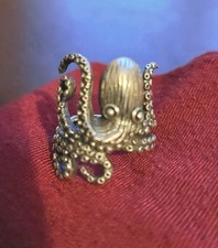 Shipton & Co Sterling Silver 925 Octopus Kracken Ring Size N BNWOB Gothic