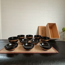 Japanese Lacquer Bowl & Plate