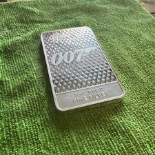 10 oz silver bar Royal Mint James Bond Diamonds are Forever 999.9 Fine Silver
