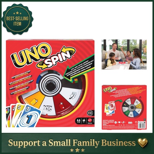 Uno spin card game ages - uno, game,