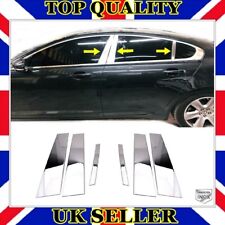 Chrome Door Post Pillar Trim 6 pcs S.STEEL For Jaguar XF MK1 saloon 2008 to 2015