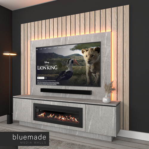 2400mm media wall furniture - 2400mm, tv