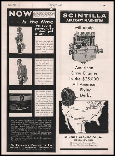 1930 triangle parachute - 1930,