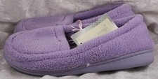 Love to lounge primark purple slippers with floral design size 3/4 new  