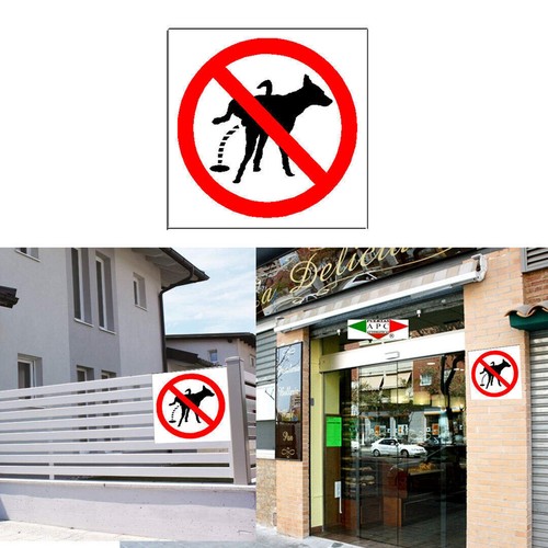 Dogs allowed sign 3mm - no, sign.
