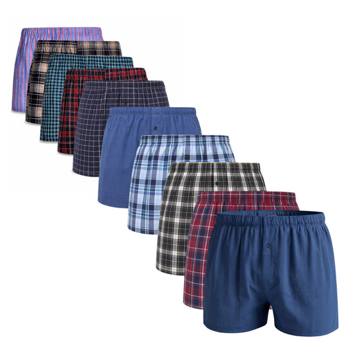 Men woven boxer shorts - boxer,