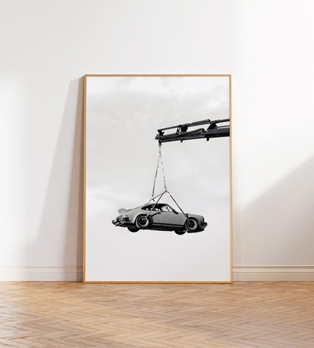 Porsche 911 poster vintage - |,